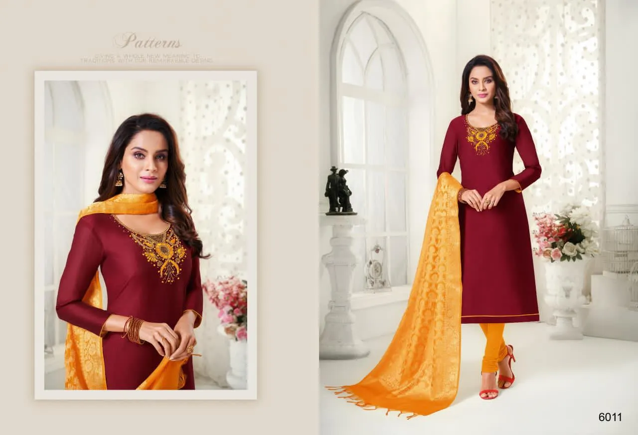 Shagun Presents Life Style Modal Silk Casual Wear Salwar Suits