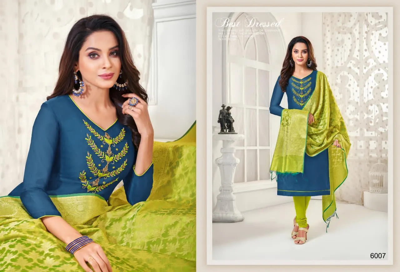 Shagun Presents Life Style Modal Silk Casual Wear Salwar Suits