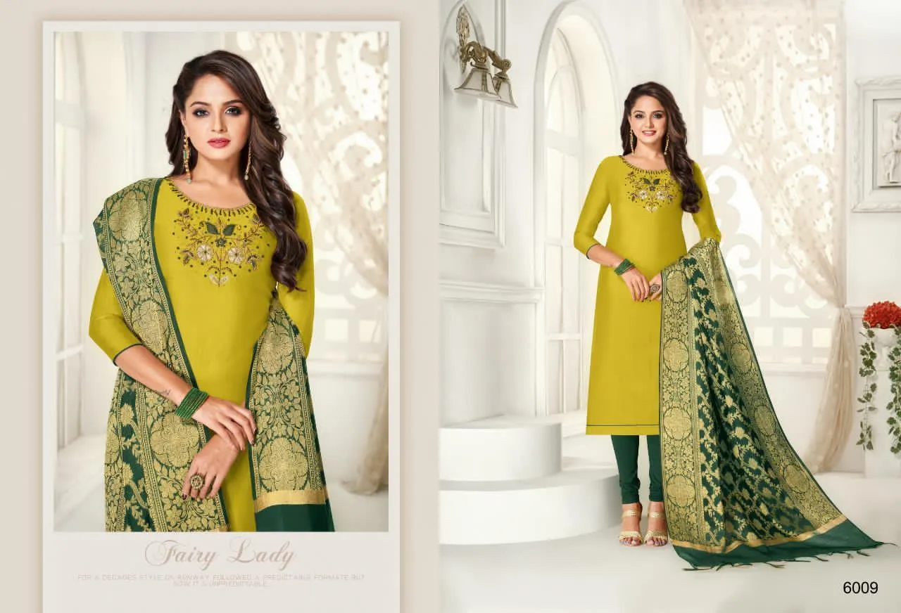 Shagun Presents Life Style Modal Silk Casual Wear Salwar Suits