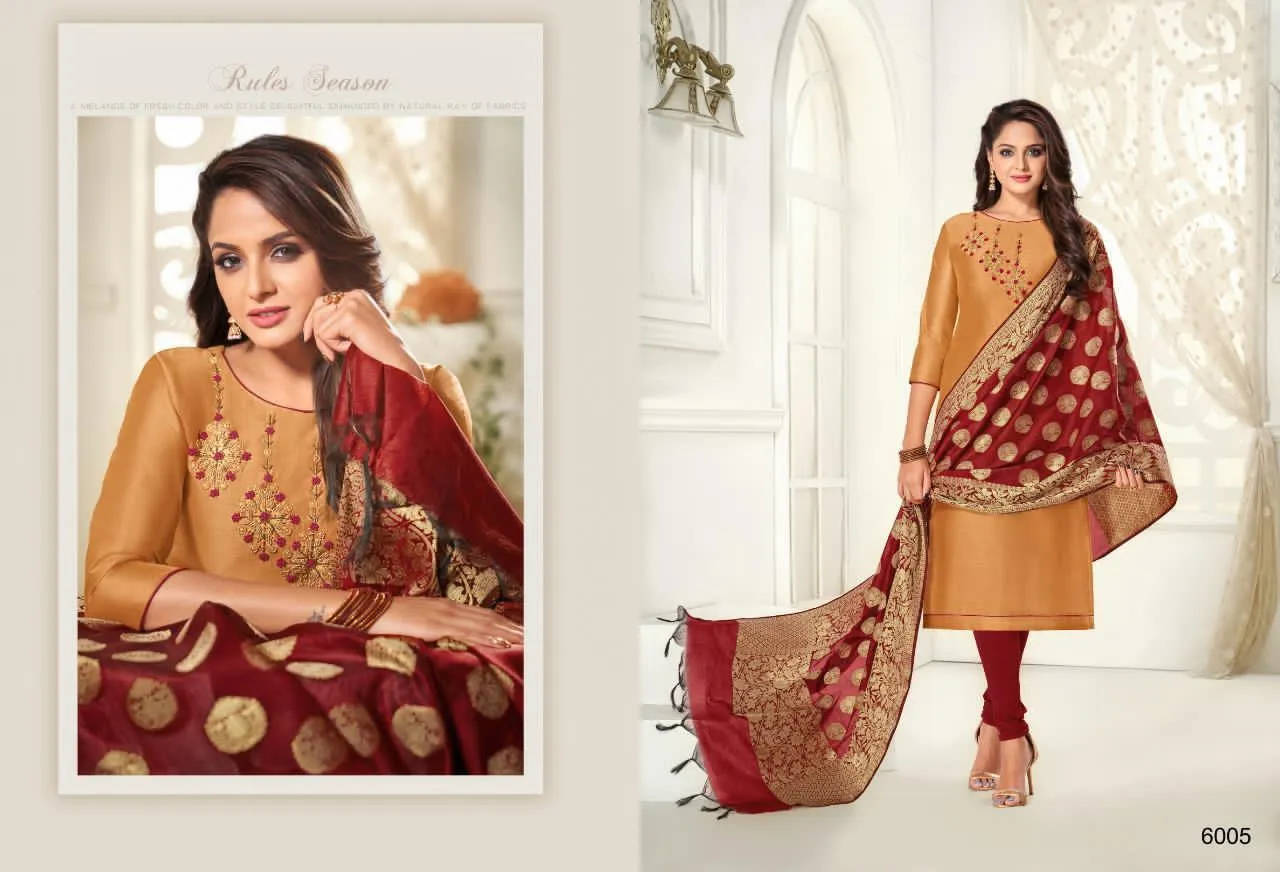 Shagun Presents Life Style Modal Silk Casual Wear Salwar Suits