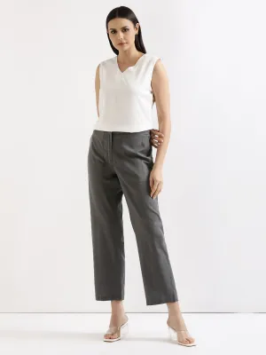 Slate Grey Airy Linen Pants