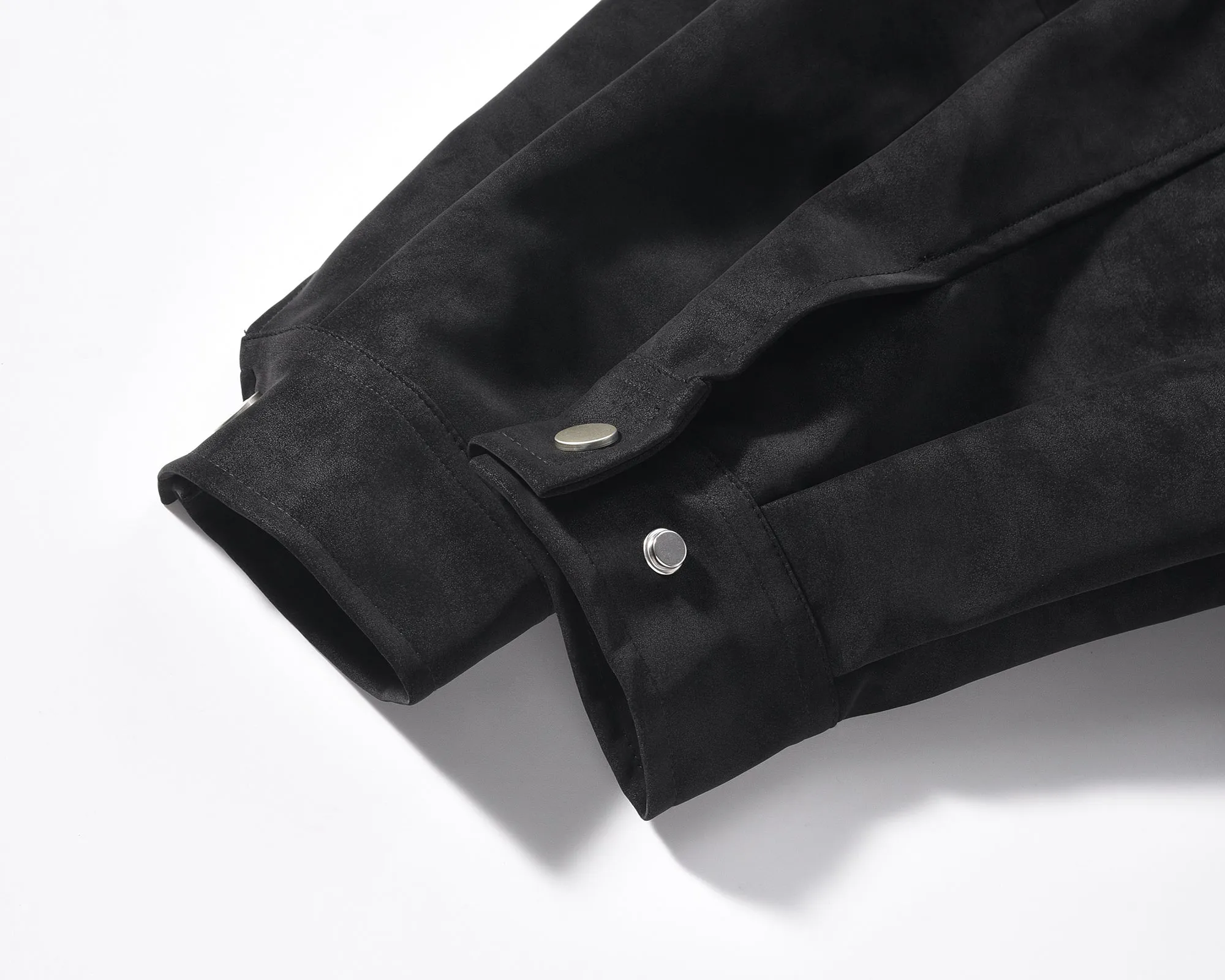 Suede Harrington Jacket - Onyx Suede