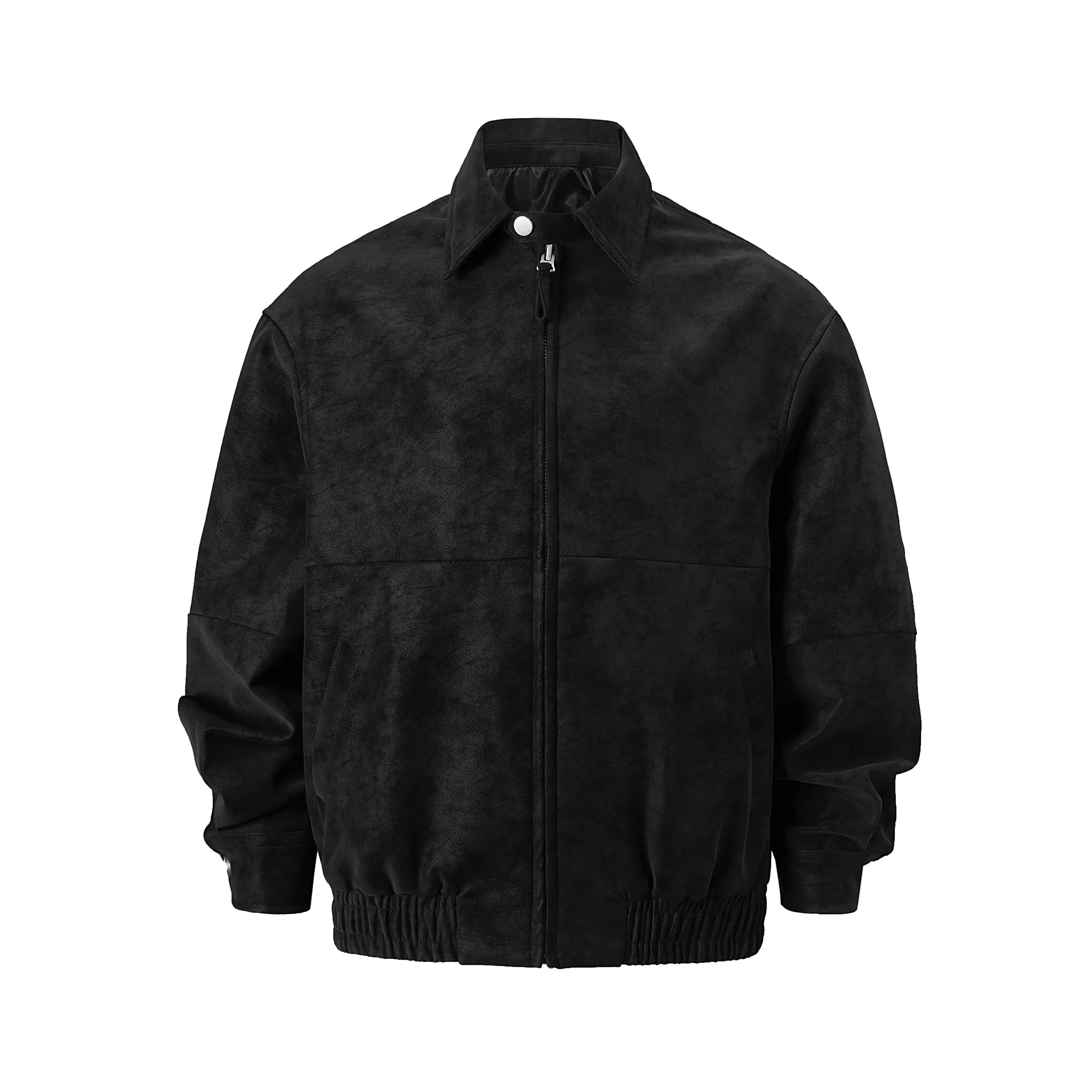 Suede Harrington Jacket - Onyx Suede