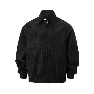 Suede Harrington Jacket - Onyx Suede