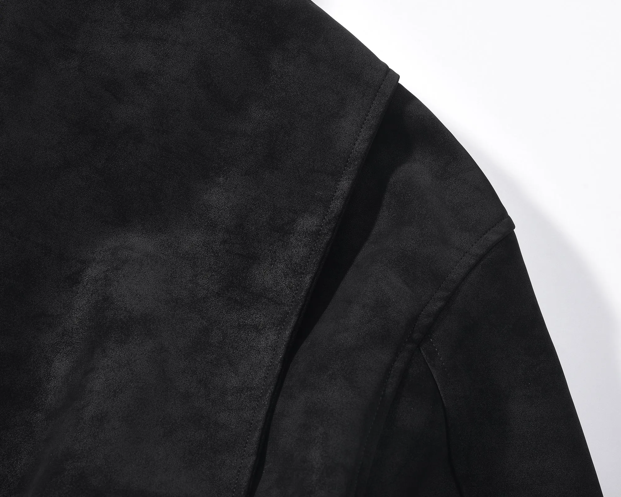 Suede Harrington Jacket - Onyx Suede