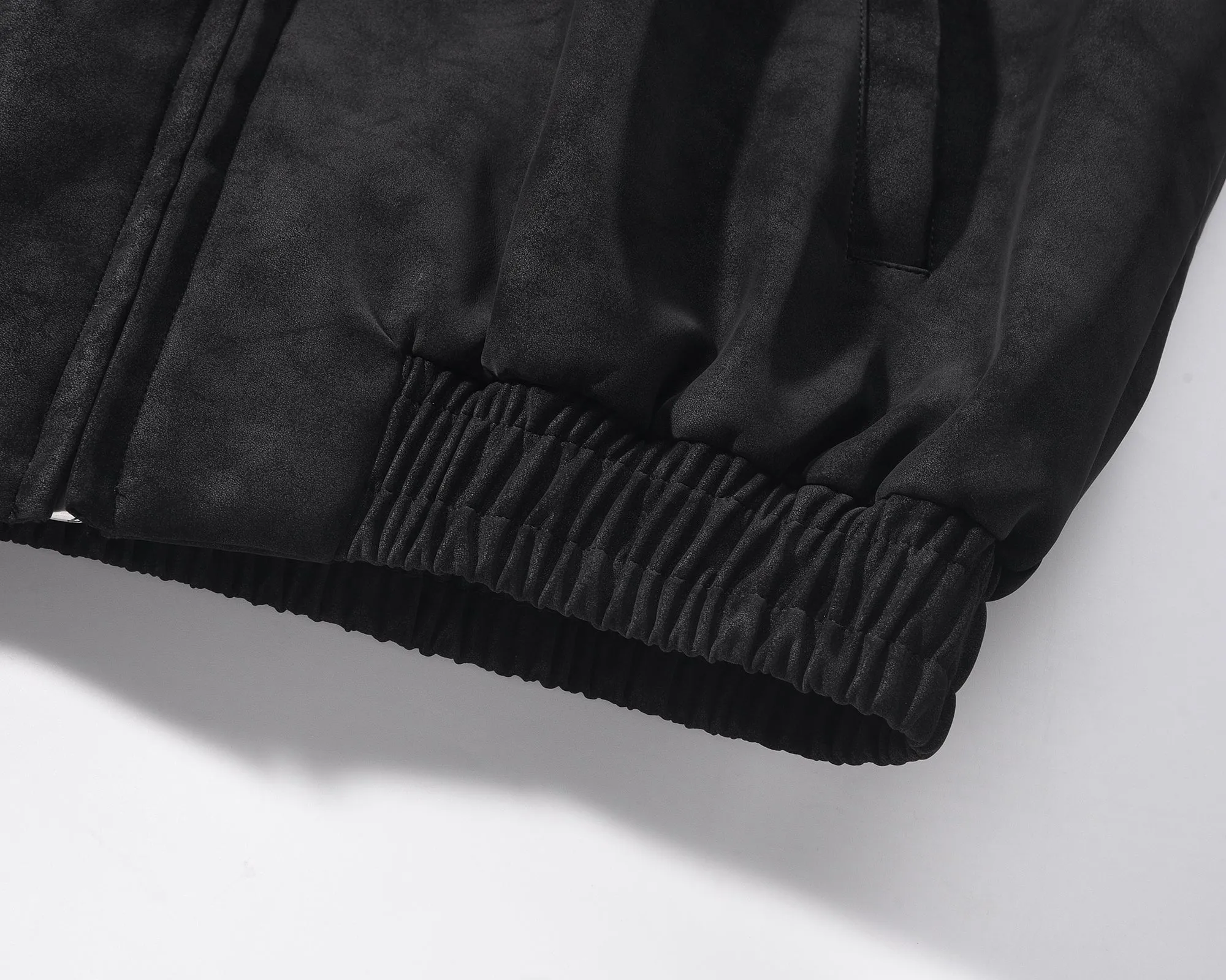 Suede Harrington Jacket - Onyx Suede
