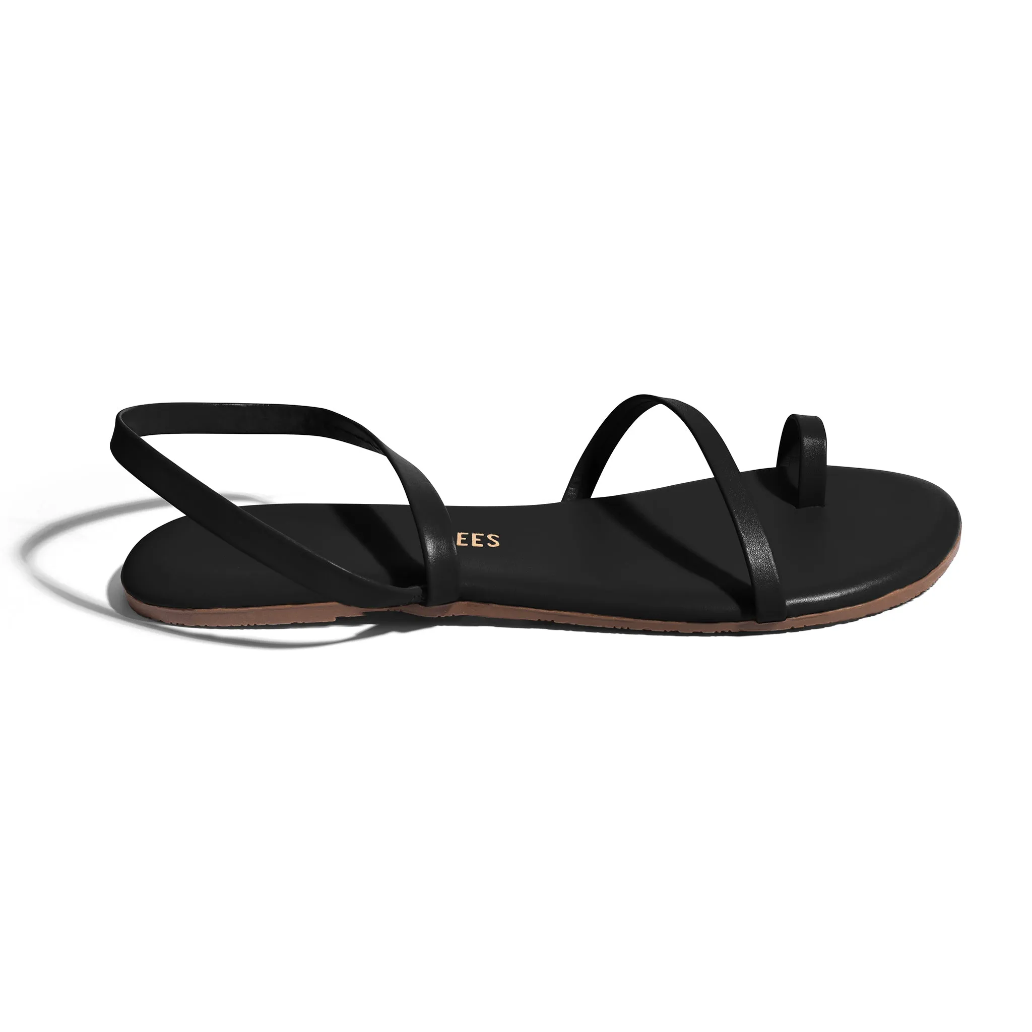 Tkees Mia Napa flip-flops from brazilian leather in Black