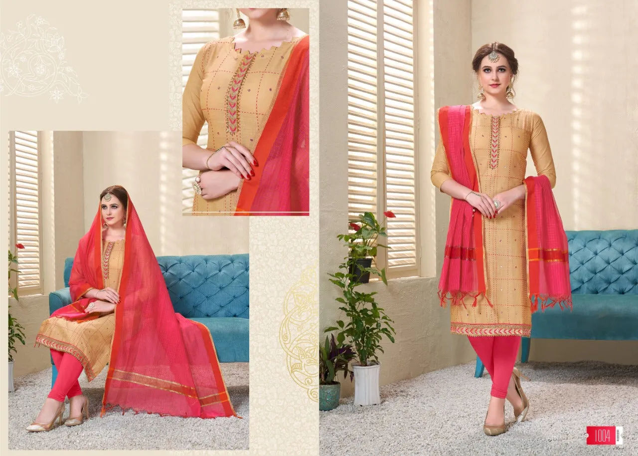 Utsav Suits Presents Palak Cotton Casual Wear Kurtis Collection
